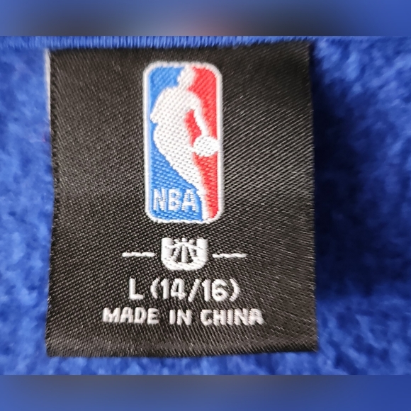 VINTAGE NBA GOLDEN STATE WARRIORS 1/2 ZIP YOUTH HOODIE - Picture 3 of 5